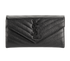Saint Laurent Cassandre Large Flap Wallet, front view